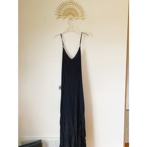 Black and white polka dot dress